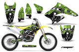 Dirt Bike Graphics Kit Decal Sticker Wrap For Suzuki RMZ250 2004-2006 REAPER GREEN