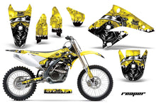 Load image into Gallery viewer, Dirt Bike Graphics Kit Decal Sticker Wrap For Suzuki RMZ250 2004-2006 REAPER YELLOW-atv motorcycle utv parts accessories gear helmets jackets gloves pantsAll Terrain Depot
