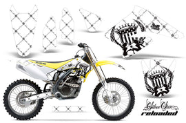 Dirt Bike Graphics Kit Decal Sticker Wrap For Suzuki RMZ250 2004-2006 RELOADED BLACK WHITE-atv motorcycle utv parts accessories gear helmets jackets gloves pantsAll Terrain Depot