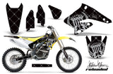 Dirt Bike Graphics Kit Decal Sticker Wrap For Suzuki RMZ250 2004-2006 RELOADED SILVER BLACK