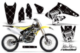 Dirt Bike Graphics Kit Decal Sticker Wrap For Suzuki RMZ250 2004-2006 RELOADED WHITE BLACK