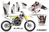 Dirt Bike Graphics Kit Decal Sticker Wrap For Suzuki RMZ250 2004-2006 TBOMBER BLACK