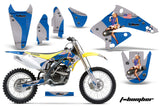 Dirt Bike Graphics Kit Decal Sticker Wrap For Suzuki RMZ250 2004-2006 TBOMBER BLUE