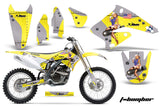 Dirt Bike Graphics Kit Decal Sticker Wrap For Suzuki RMZ250 2004-2006 TBOMBER YELLOW