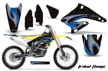 Load image into Gallery viewer, Dirt Bike Graphics Kit Decal Sticker Wrap For Suzuki RMZ250 2004-2006 TRIBAL BLUE BLACK-atv motorcycle utv parts accessories gear helmets jackets gloves pantsAll Terrain Depot