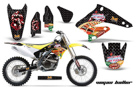 Dirt Bike Graphics Kit Decal Sticker Wrap For Suzuki RMZ250 2004-2006 VEGAS BLACK-atv motorcycle utv parts accessories gear helmets jackets gloves pantsAll Terrain Depot