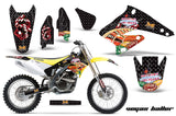 Dirt Bike Graphics Kit Decal Sticker Wrap For Suzuki RMZ250 2004-2006 VEGAS BLACK
