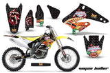 Dirt Bike Graphics Kit Decal Sticker Wrap For Suzuki RMZ250 2004-2006 VEGAS BLACK