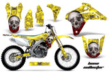 Dirt Bike Graphics Kit Decal Sticker Wrap For Suzuki RMZ450 2005-2006 BONES YELLOW