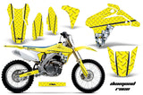 Dirt Bike Graphics Kit Decal Sticker Wrap For Suzuki RMZ450 2005-2006 DIAMOND RACE YELLOW