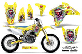 Dirt Bike Graphics Kit Decal Sticker Wrap For Suzuki RMZ450 2005-2006 EDHLK YELLOW