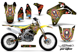 Dirt Bike Graphics Kit Decal Sticker Wrap For Suzuki RMZ450 2005-2006 EDHP YELLOW-atv motorcycle utv parts accessories gear helmets jackets gloves pantsAll Terrain Depot