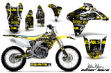 Dirt Bike Graphics Kit Decal Sticker Wrap For Suzuki RMZ450 2005-2006 SSSH YELLOW BLACK