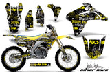 Graphics Kit Decal Sticker Wrap + # Plates For Suzuki RMZ450 2005-2006 SSSH YELLOW BLACK