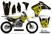 Load image into Gallery viewer, Graphics Kit Decal Sticker Wrap + # Plates For Suzuki RMZ450 2005-2006 RELOADED YELLOW BLACK-atv motorcycle utv parts accessories gear helmets jackets gloves pantsAll Terrain Depot