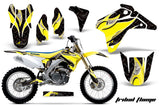 Dirt Bike Graphics Kit Decal Sticker Wrap For Suzuki RMZ450 2005-2006 TRIBAL YELLOW BLACK