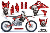 Dirt Bike Graphics Kit MX Decal Sticker Wrap For Suzuki RMZ450 2007 BONES RED