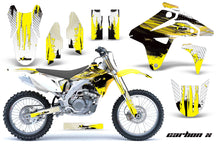 Load image into Gallery viewer, Dirt Bike Graphics Kit MX Decal Sticker Wrap For Suzuki RMZ450 2007 CARBONX YELLOW-atv motorcycle utv parts accessories gear helmets jackets gloves pantsAll Terrain Depot