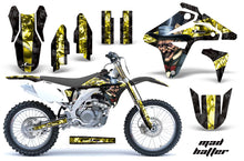 Load image into Gallery viewer, Dirt Bike Graphics Kit MX Decal Sticker Wrap For Suzuki RMZ450 2007 HATTER YELLOW BLACK-atv motorcycle utv parts accessories gear helmets jackets gloves pantsAll Terrain Depot