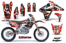 Load image into Gallery viewer, Graphics Kit MX Decal Sticker Wrap + # Plates For Suzuki RMZ450 2007 HATTER RED SILVER-atv motorcycle utv parts accessories gear helmets jackets gloves pantsAll Terrain Depot