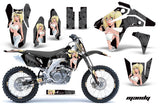 Graphics Kit MX Decal Sticker Wrap + # Plates For Suzuki RMZ450 2007 MANDY WHITE BLACK