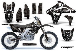 Graphics Kit MX Decal Sticker Wrap + # Plates For Suzuki RMZ450 2007 REAPER BLACK-atv motorcycle utv parts accessories gear helmets jackets gloves pantsAll Terrain Depot