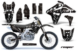 Graphics Kit MX Decal Sticker Wrap + # Plates For Suzuki RMZ450 2007 REAPER BLACK