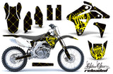 Dirt Bike Graphics Kit MX Decal Sticker Wrap For Suzuki RMZ450 2007 RELOADED YELLOW BLACK
