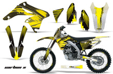 Load image into Gallery viewer, Graphics Kit Decal Sticker Wrap + # Plates For Suzuki RMZ250 2010-2016 CARBONX YELLOW-atv motorcycle utv parts accessories gear helmets jackets gloves pantsAll Terrain Depot