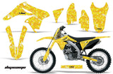 Dirt Bike Graphics Kit Decal Sticker Wrap For Suzuki RMZ250 2010-2016 DIGICAMO YELLOW