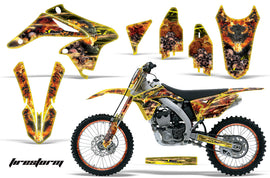 Graphics Kit Decal Sticker Wrap + # Plates For Suzuki RMZ250 2010-2016 FIRESTORM YELLOW-atv motorcycle utv parts accessories gear helmets jackets gloves pantsAll Terrain Depot