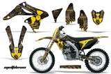 Dirt Bike Graphics Kit Decal Sticker Wrap For Suzuki RMZ250 2010-2016 MELTDOWN YELLOW BLACK