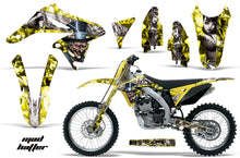 Load image into Gallery viewer, Dirt Bike Graphics Kit Decal Sticker Wrap For Suzuki RMZ250 2010-2016 HATTER SILVER YELLOW-atv motorcycle utv parts accessories gear helmets jackets gloves pantsAll Terrain Depot