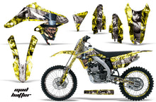 Load image into Gallery viewer, Graphics Kit Decal Sticker Wrap + # Plates For Suzuki RMZ250 2010-2016 HATTER SILVER YELLOW-atv motorcycle utv parts accessories gear helmets jackets gloves pantsAll Terrain Depot