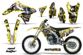 Graphics Kit Decal Sticker Wrap + # Plates For Suzuki RMZ250 2010-2016 HATTER SILVER YELLOW-atv motorcycle utv parts accessories gear helmets jackets gloves pantsAll Terrain Depot