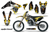 Dirt Bike Graphics Kit Decal Sticker Wrap For Suzuki RMZ250 2010-2016 MOTORHEAD BLACK