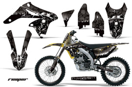Graphics Kit Decal Sticker Wrap + # Plates For Suzuki RMZ250 2010-2016 REAPER BLACK-atv motorcycle utv parts accessories gear helmets jackets gloves pantsAll Terrain Depot