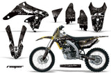 Graphics Kit Decal Sticker Wrap + # Plates For Suzuki RMZ250 2010-2016 REAPER BLACK