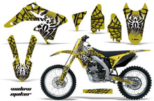 Load image into Gallery viewer, Dirt Bike Graphics Kit Decal Sticker Wrap For Suzuki RMZ250 2010-2016 WIDOW BLACK YELLOW-atv motorcycle utv parts accessories gear helmets jackets gloves pantsAll Terrain Depot