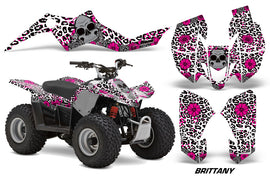ATV Graphics Kit Quad Decal Sticker Wrap For Suzuki LTZ50 2006-2009 BRITTANY PINK WHITE-atv motorcycle utv parts accessories gear helmets jackets gloves pantsAll Terrain Depot