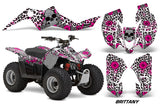 ATV Graphics Kit Quad Decal Sticker Wrap For Suzuki LTZ50 2006-2009 BRITTANY PINK WHITE
