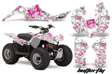 Load image into Gallery viewer, ATV Graphics Kit Quad Decal Sticker Wrap For Suzuki LTZ50 2006-2009 BUTTERFLIES PINK WHITE-atv motorcycle utv parts accessories gear helmets jackets gloves pantsAll Terrain Depot