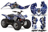 ATV Graphics Kit Quad Decal Sticker Wrap For Suzuki LTZ50 2006-2009 HATTER WHITE BLUE