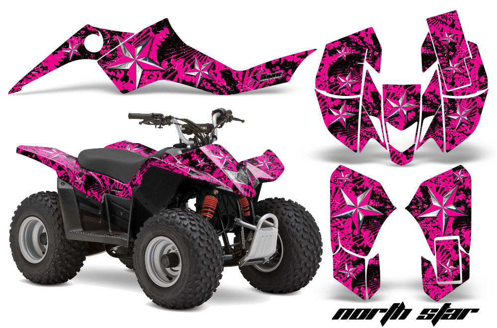 ATV Graphics Kit Quad Decal Sticker Wrap For Suzuki LTZ50 2006-2009 NORTHSTAR PINK CHROME-atv motorcycle utv parts accessories gear helmets jackets gloves pantsAll Terrain Depot