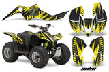 ATV Graphics Kit Quad Decal Sticker Wrap For Suzuki LTZ50 2006-2009 NUKE YELLOW