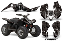 Load image into Gallery viewer, ATV Graphics Kit Quad Decal Sticker Wrap For Suzuki LTZ50 2006-2009 REAPER BLACK-atv motorcycle utv parts accessories gear helmets jackets gloves pantsAll Terrain Depot
