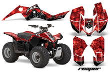 Load image into Gallery viewer, ATV Graphics Kit Quad Decal Sticker Wrap For Suzuki LTZ50 2006-2009 REAPER RED-atv motorcycle utv parts accessories gear helmets jackets gloves pantsAll Terrain Depot