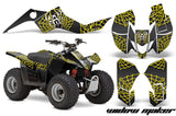 ATV Graphics Kit Quad Decal Sticker Wrap For Suzuki LTZ50 2006-2009 WIDOW YELLOW BLACK