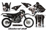 Dirt Bike Graphics Kit Decal Sticker Wrap For Suzuki DRZ400S 2000-2018 CHECKERED BLACK