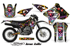 Dirt Bike Graphics Kit Decal Sticker Wrap For Suzuki DRZ400S 2000-2018 EDHLK BLACK-atv motorcycle utv parts accessories gear helmets jackets gloves pantsAll Terrain Depot